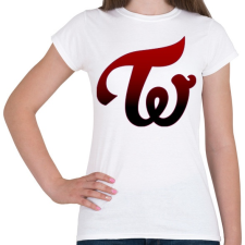 PRINTFASHION Twice logo - Női póló - Fehér női póló