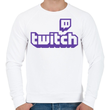 PRINTFASHION Twitch - Férfi pulóver - Fehér férfi pulóver, kardigán
