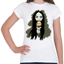 PRINTFASHION Two Face - Női póló - Fehér női póló