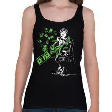 PRINTFASHION Tyrion pénzeső - Női atléta - Fekete