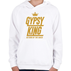 PRINTFASHION Tyson Fury - Gyerek kapucnis pulóver - Fehér