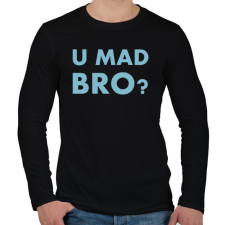 PRINTFASHION U mad bro? - Férfi hosszú ujjú póló - Fekete férfi póló