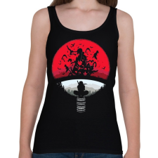 PRINTFASHION Uchiha Clan - Női atléta - Fekete női trikó
