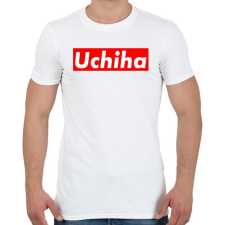 PRINTFASHION Uchiha - Férfi póló - Fehér férfi póló