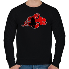 PRINTFASHION Uchiha Itachi - Férfi pulóver - Fekete