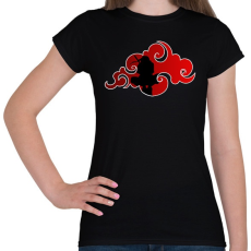 PRINTFASHION Uchiha Itachi - Női póló - Fekete