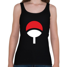 PRINTFASHION Uchiha logó - Női atléta - Fekete női trikó
