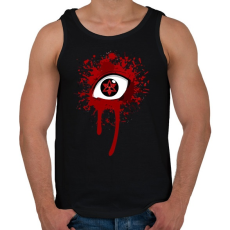 PRINTFASHION Uchiha mangekyou sharingan naruto - Férfi atléta - Fekete
