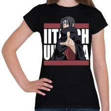 PRINTFASHION Ucsiha Itachi - Női póló - Fekete női póló