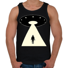 PRINTFASHION UFO - Férfi atléta - Fekete atléta, trikó