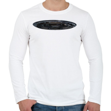 PRINTFASHION Ufo - Férfi hosszú ujjú póló - Fehér férfi póló