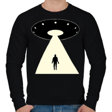 PRINTFASHION UFO - Férfi pulóver - Fekete