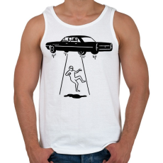 PRINTFASHION Ufó rablás - Férfi atléta - Fehér