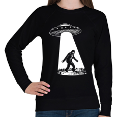 PRINTFASHION UFO-s Nagyláb - Női pulóver - Fekete