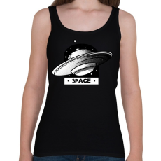 PRINTFASHION UFO SPACE - Női atléta - Fekete