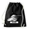 PRINTFASHION UFO SPACE - Sportzsák, Tornazsák - Fekete