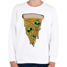 PRINTFASHION Ufó-szelet - Gyerek pulóver - Fehér gyerek pulóver, kardigán