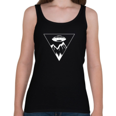 PRINTFASHION Ufo Triangle  - Női atléta - Fekete