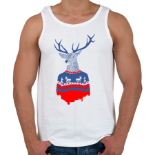 PRINTFASHION Ugly winter pulover - Férfi atléta - Fehér férfi pulóver, kardigán