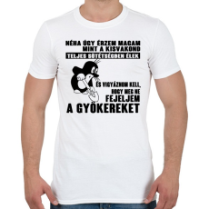 PRINTFASHION Úgy érzem magam mint a kisvakond - Férfi póló - Fehér