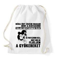 PRINTFASHION Úgy érzem magam mint a kisvakond - Sportzsák, Tornazsák - Fehér tornazsák