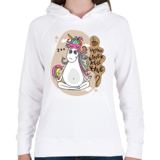 PRINTFASHION Ugyan kinek kell kávé? - Női kapucnis pulóver - Fehér