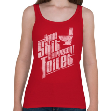 PRINTFASHION Ugyanaz a szar...  - Női atléta - Cseresznyepiros