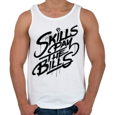 PRINTFASHION Ügyességi játék a számlákkal - Férfi atléta - Fehér atléta, trikó