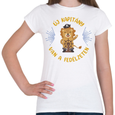 PRINTFASHION Új kapitány - Női póló - Fehér női póló