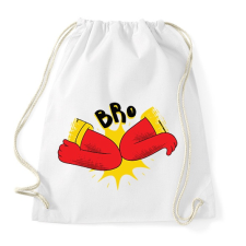 PRINTFASHION Új köszönés Bro  - Sportzsák, Tornazsák - Fehér tornazsák
