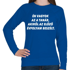 PRINTFASHION Új tanár - Női pulóver - Királykék női pulóver, kardigán