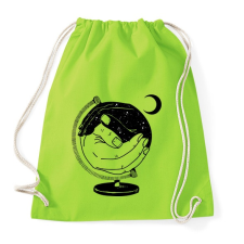 PRINTFASHION Új világ - Sportzsák, Tornazsák - Limezöld tornazsák