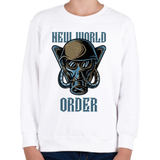 PRINTFASHION ÚJ VILÁGREND - Gyerek pulóver - Fehér