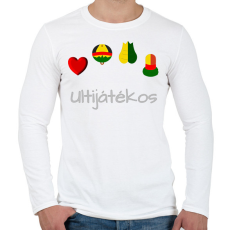 PRINTFASHION Ulti játékos #1 - Férfi hosszú ujjú póló - Fehér