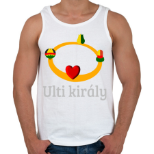 PRINTFASHION Ulti király - Férfi atléta - Fehér atléta, trikó