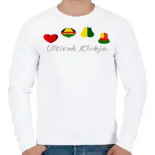 PRINTFASHION Ultisok Klubja logo - Férfi pulóver - Fehér férfi pulóver, kardigán