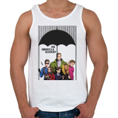 PRINTFASHION Umbrella Academy - Férfi atléta - Fehér