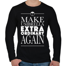 PRINTFASHION Umbrella Academy - Férfi hosszú ujjú póló - Fekete férfi póló