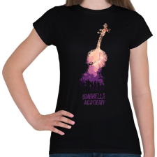 PRINTFASHION Umbrella Academy - Női póló - Fekete női póló