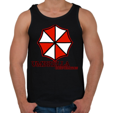 PRINTFASHION Umbrella corp - Férfi atléta - Fekete atléta, trikó