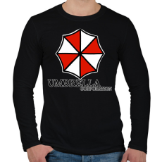 PRINTFASHION Umbrella corp  - Férfi hosszú ujjú póló - Fekete