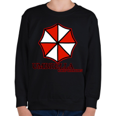 PRINTFASHION Umbrella corp  - Gyerek pulóver - Fekete