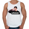 PRINTFASHION Unagi - Férfi atléta - Fehér