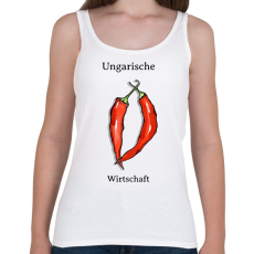 PRINTFASHION Ungarische Wirtschaft - Női atléta - Fehér