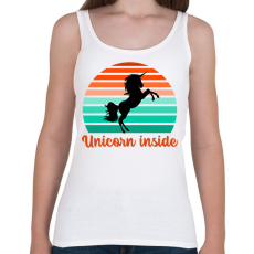 PRINTFASHION Unicorn inside - Női atléta - Fehér