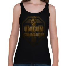 PRINTFASHION UNICUM COMMANDER - Női atléta - Fekete női trikó