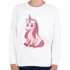 PRINTFASHION Unikornis ápoló - Gyerek pulóver - Fehér