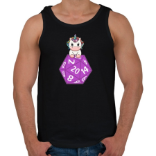 PRINTFASHION Unikornis D20 - Férfi atléta - Fekete atléta, trikó