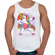 PRINTFASHION Unikornis - Férfi atléta - Fehér atléta, trikó