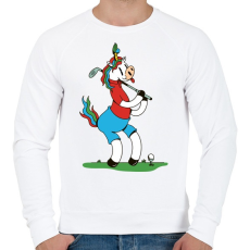 PRINTFASHION Unikornis golf - Férfi pulóver - Fehér